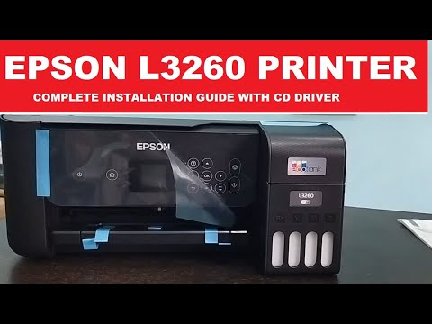 New Epson Ecotank L3260 Printer Complete Installation Guide With Cd Driver