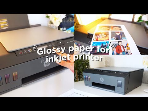 Glossy photo paper on inkjet printer test/hp printer