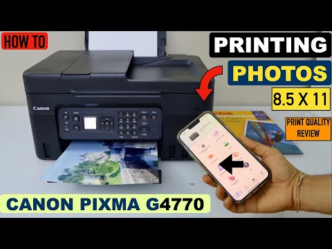 Canon Pixma G4770 Printing Photos & Print Quality Review