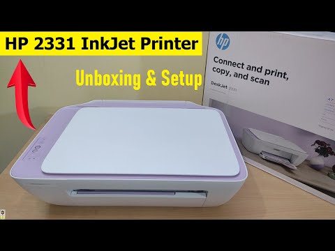 HP Deskjet 2331 All-in-One InkJet Printer Unboxing & Setup