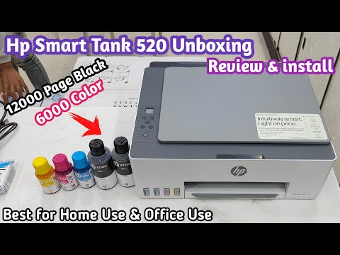 Hp Smart Tank 520 / 525 Unboxing Review and Setup - Hp Smart Tank 520 Unboxing