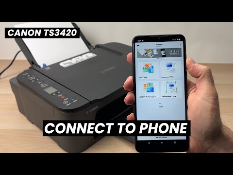 Connect Phone to Canon Pixma TS3420 Printer Over Wi-Fi FULL SETUP