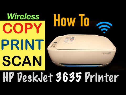 How to Copy, Print, Scan with HP DeskJet 3635 All-in-one Printer?