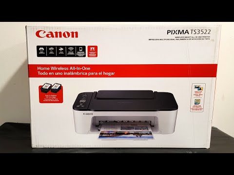 Canon PIXMA TS3522 TS Series Wireless All in One Color Inkjet Printer, White Print, Scan, Copy