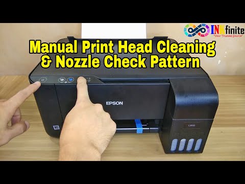 How to Perform Print Head Cleaning and Nozzle Check Pattern in Epson L3110 without using Computer