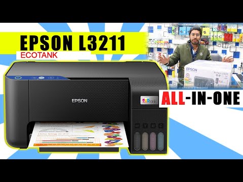 All in One Epson EcoTank L3211 Printer Unboxing & Review, installing