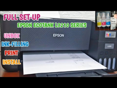 EPSON ECOTANK L3210 PRINTER - Full Set-up