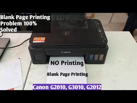 Canon G2010 not printing - Canon G2010 not printing black ink