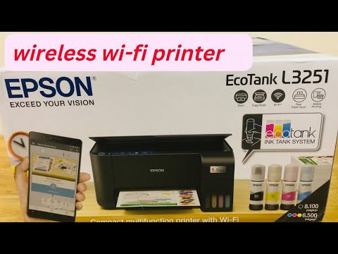 EPSON ECOTANK PRINTER L3251 UNBOXING REVIEW