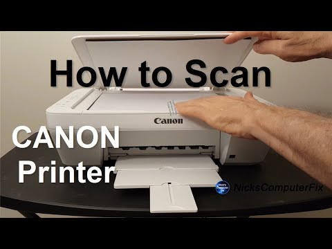 How to Scan from Printer to Computer - CANON PIXMA MG2522 Printer Scanner