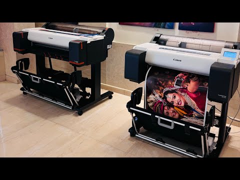 Canon TM 5250 installation unboxing - Canon TM 5250 TM 5350 large format printer 24 inch plotter