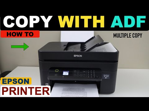 How To Make Copy With Epson Printer Using ADF Tray