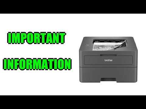 Review Brother HL L2400D Compact Monochrome Laser Printer with Duplex Printing Important Information