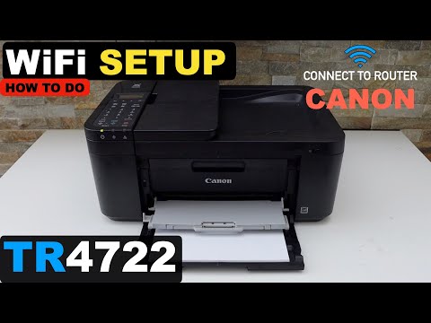 Canon Pixma TR4722 WiFi Setup, Wireless Setup, Connect To Home Wireless Network