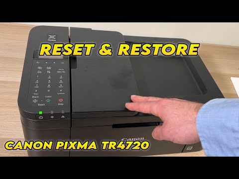 Canon PIXMA TR4720 Printer: How to Reset & Restore