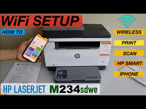 HP LaserJet M234sdw WiFi Setup, Connect To Wireless Network For Wireless Printing & Scanning