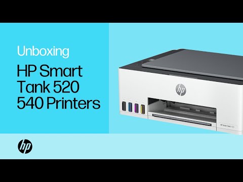 How to unbox & set up - HP Smart Tank 520 540 printers