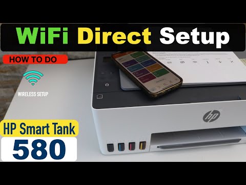 HP Smart Tank 580 WiFi Direct Setup