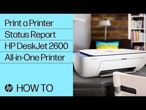 Print a Printer Status Report / HP DeskJet 2600 All-in-One Printer