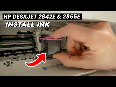 HP DeskJet 2842e & 2855e : How to Load The Ink Cartridges