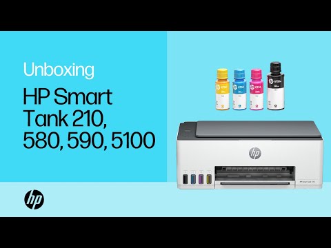 How to unbox & set up - HP Smart Tank 210 580 590 5100 printers