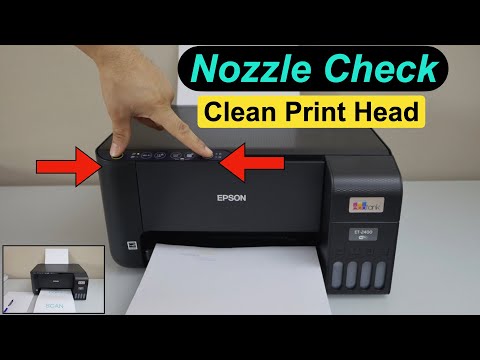 Epson ET 2400 Clogged Nozzle Check & Cleaning (L1210, L1250, L3210, L3250 )