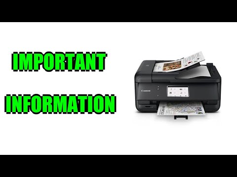 Review Canon PIXMA TR8620a All in One Printer Home Office Auto Document Feeder Important Information