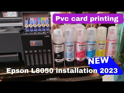 Epson L8050 installation - pvc card printing