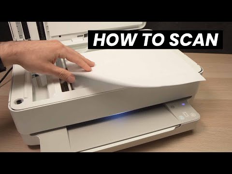 How to Scan With the HP Envy 6400 Series Printer (6452e , 6455e, 6400e, 6000 Pro.. )