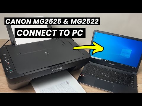 How to Connect PC Computer to Canon PIXMA MG2525 & MG2522 Printer (Windows Setup)