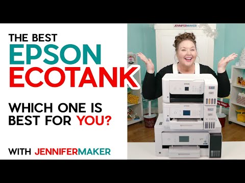 Best Epson EcoTank Printer for Inkjet and Sublimation Crafting!