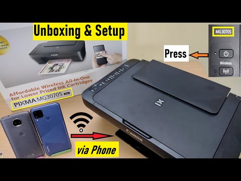 Canon Pixma MG3070s All-in-One Wireless (Wi-Fi) Printer Unboxing - Best for Home & Office