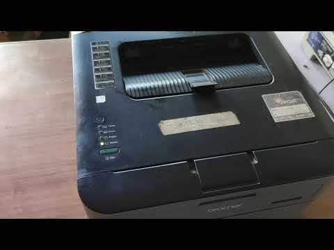 How to reset brother printer DCP2321D Toner and Drum light