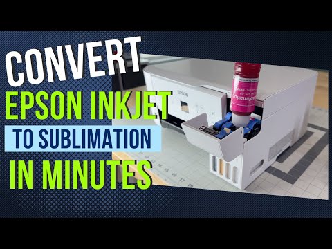 Converting an Epson Ecotank Inkjet Printer to Sublimation Printer is Easy