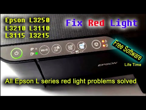 Epson l3250 Red Light Blinking Solution