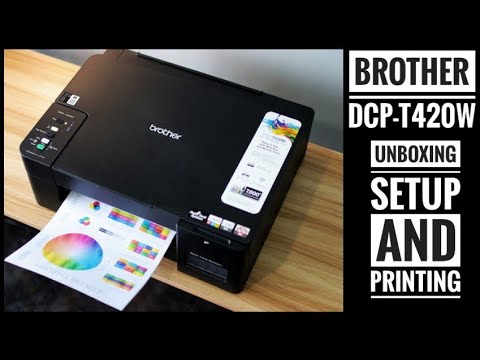 Best printer for home use? Brother DCP-T420W - Unboxing - Setup - Ink Filling - Test