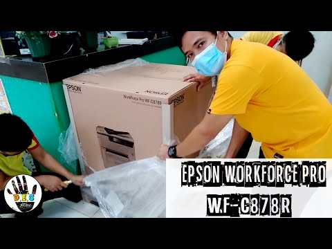 Unboxing Epson Workforce Pro WF-C878R Printer