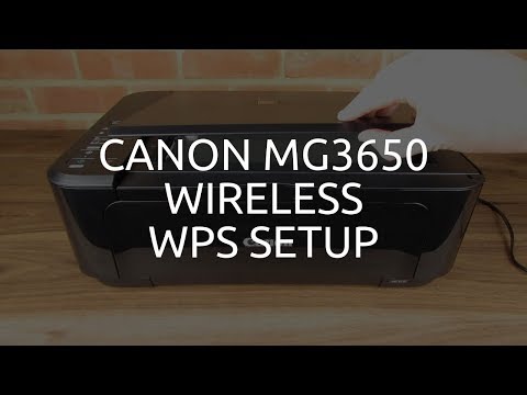 Canon MG3650 Wireless / WiFi WPS Setup