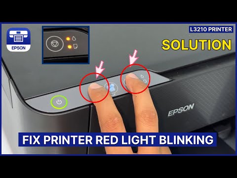 Epson L3210: Fix Printer Red Light Blinking