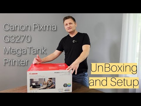 Canon PIXMA G3270 MegaTank Printer Unboxing and Setup G3272