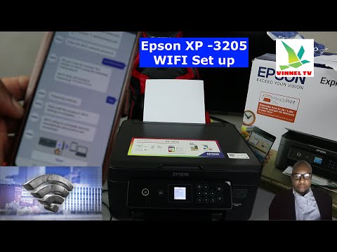 How to Set up / Connect Epson XP-3205 Wireless WIFI Printer to WIFI