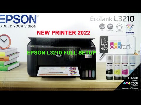 Epson l3210 new printer full setup guide - Epson EcoTank L3210 Unboxing & Review, L3200 installing