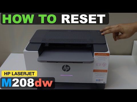 HP LaserJet M208dw Printer RESET To factory Defaults