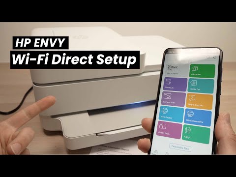 Wi-Fi Direct Setup on HP Envy 6000 Series Printer (6452e , 6455e, 6400e, 6000e.. )