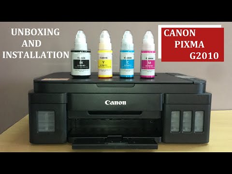 Canon Pixma G2010 - Unboxing And Installation