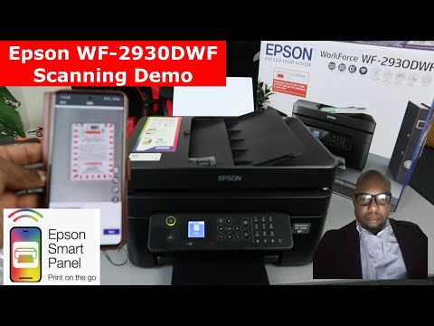 How to Scan a Document on Epson WF 2930 WIFI Printer, Print 2-Sided, Specific Color & Share to Email