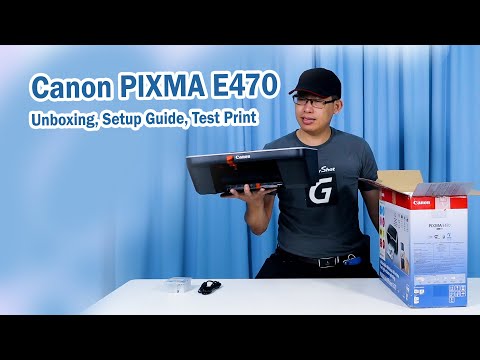 Canon E470 Introduction, Unboxing, Setup Guide, Wi-Fi Setup, Wireless Printing, & Sample Test Print