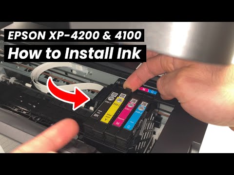 Epson XP-4200 & 4100 Printer : How to Install Ink Cartridge