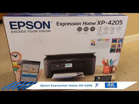 Epson Expression Home XP 4205 unboxing and setup