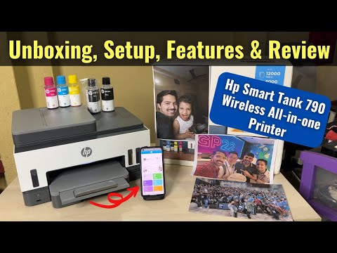 Hp Smart Tank 790 Wireless Printer Unboxing, Setup, Features & Review